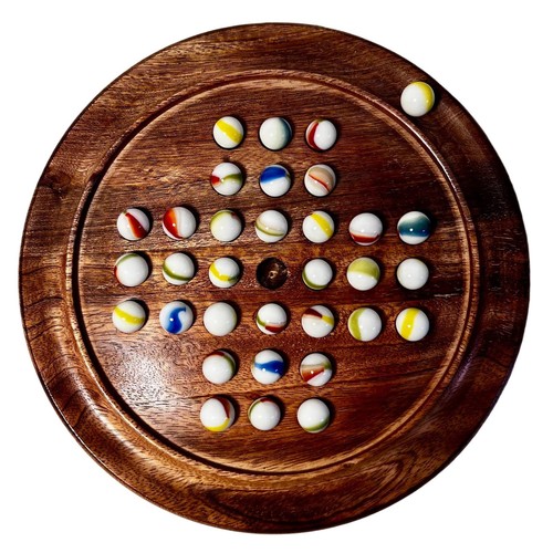 22cm diameter wooden solitaire