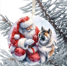 Akita Dog Hanging Bauble