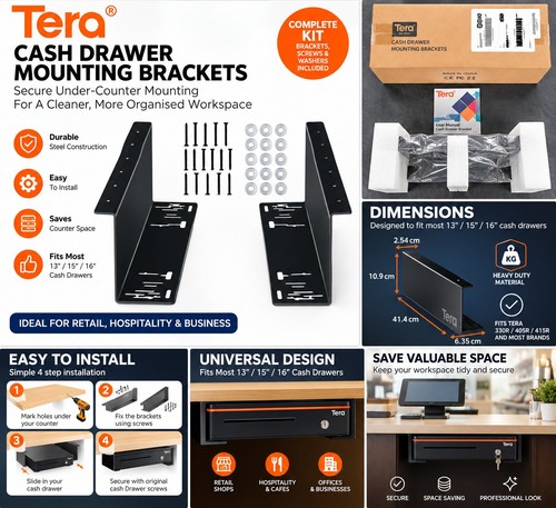 Tera cash drawer - tera, mounting