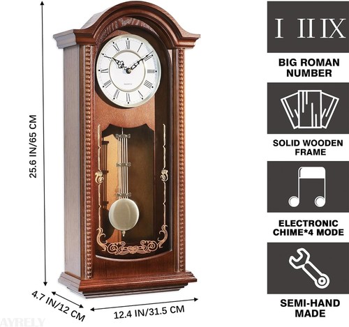 Vintage grandfather clock with - vintage,