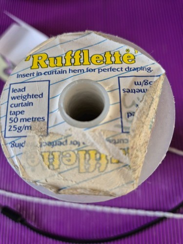 Lead weight curtain tape