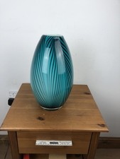 murano glass vase ? black teal