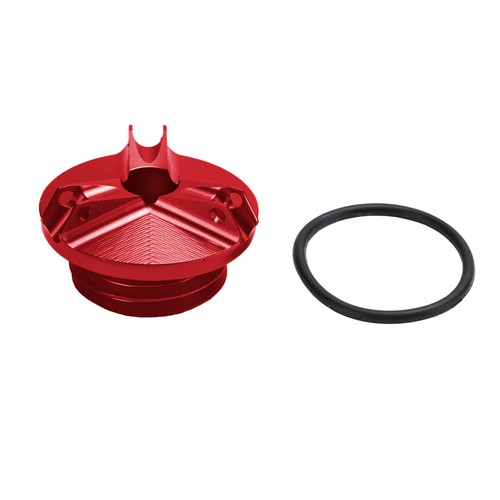 Red oil filler cap for - red,