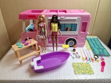 Mattel Barbie Pink 3 In 1 Dream Camper Van Vehicle Playset