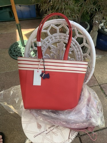 Radley red leather bag medium - red,