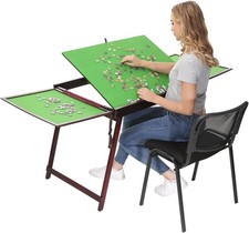 Wooden Jigsaw Puzzle Folding Table for Adults and Kids,Portable Puzzle Folding