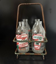 Vintage Kelloggs Milk Bottles
