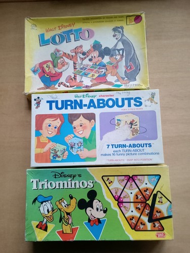 Vintage disney games triominos - vintage,