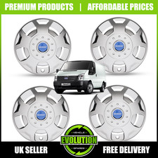 16" WHEEL TRIMS HUB CAPS TO FIT FORD TRANSIT VAN SET OF 4 2000-2025 MK6 MK7 MK8