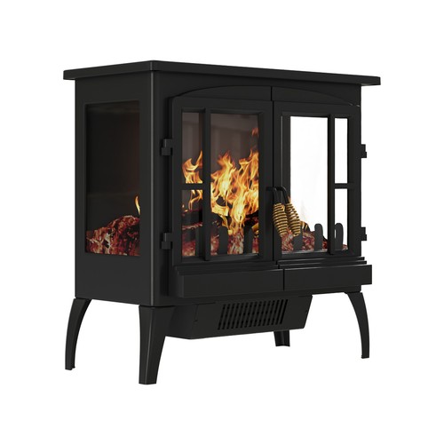 Electric heater fireplace log - heater,