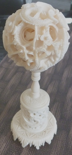 Vintage chinese puzzle carving - chinese,