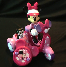 Jada Disney Minnie Mouse RC Pink Scooter Sidecar Figaro w/ Remote Control WORKS