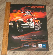 Suzuki Motorcycle AD 2008 Boulevard M109R original magazine page advertisement