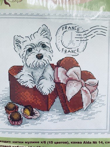 Three cross stitch - three, each