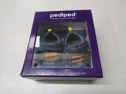 Navy leather pediped - leather,