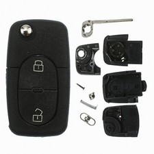 Folding key housing 2 buttons for VW FOX Golf IV Bora 1J seat Toledo Leon 1M