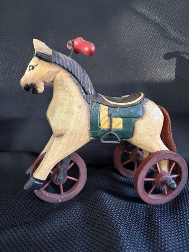 Vintage hand carved wooden - a,