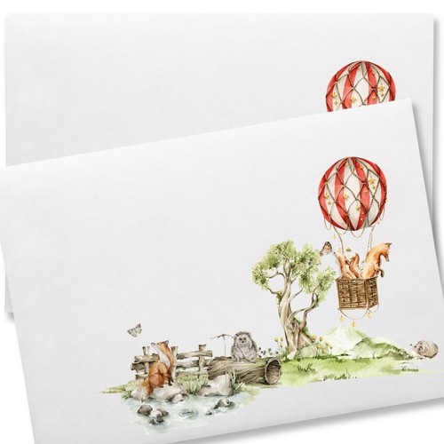 Woodland animals letter - animals,