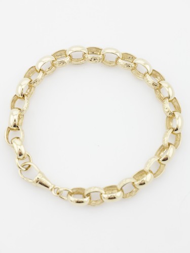 Gold belcher link bracelet - gold,