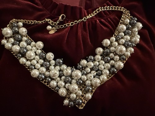 Zara pearl collar necklace - zara,