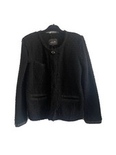 Women's Isabel Marant Black Boucle Wool Jacket Fitted (sz 36/38)