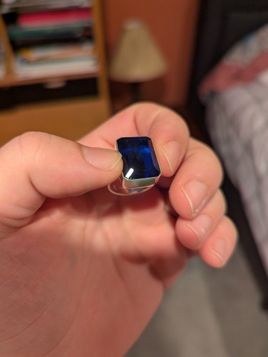 Blue rectangle cut - blue,