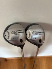 Callaway Big Bertha Steelhead III Golf Clubs Wood Set 3-Wood 5-Wood Uniflex Reg