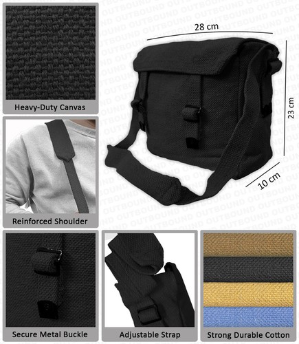 Canvas shoulder bag combat - shoulder,