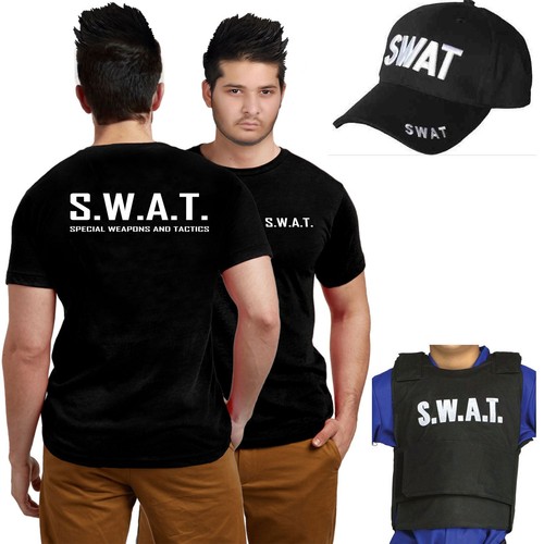 Mens boys swat shirts hat - swat,