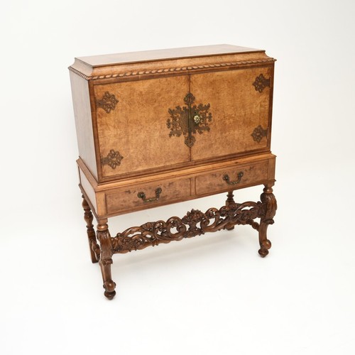 Antique burr walnut cocktail - antique,