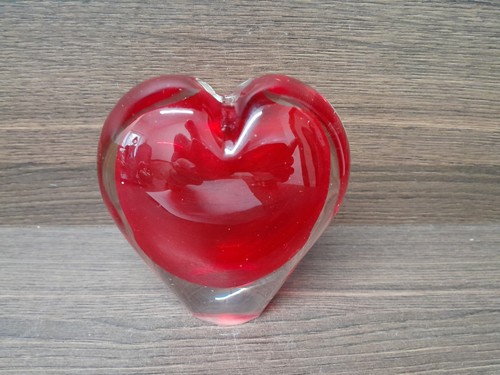 Murano glass heart shaped - murano,