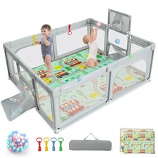 Large Baby Playpen with Mat