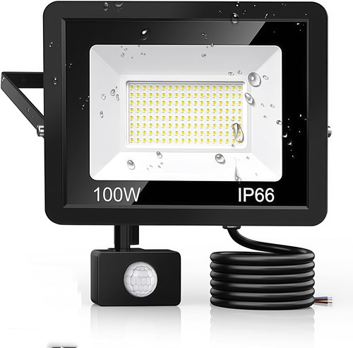 100w led floodlight pir motion - 100w,