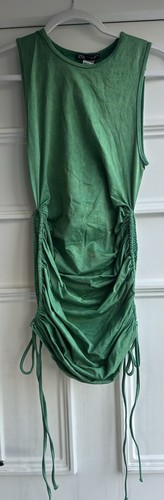 Zara ruched green - green, midi