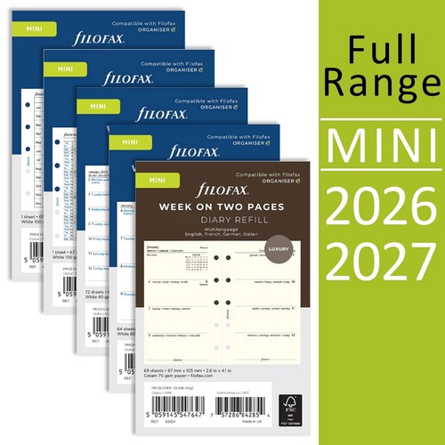 Filofax mini diary 2027 - filofax, or