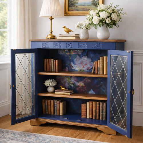 Navy blue display - blue, drinks