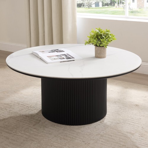 Round marble effect coffee - round,