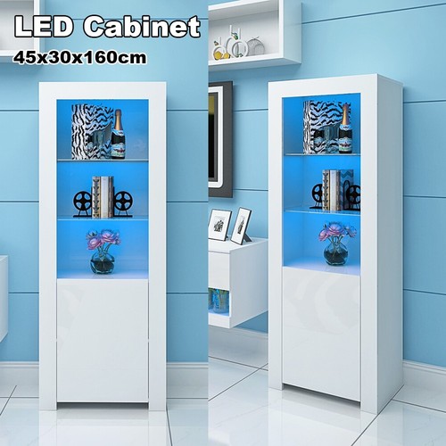 High gloss tall cabinet - high,