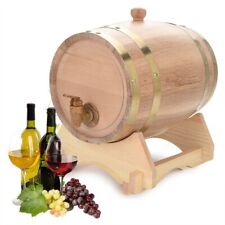 2L Wooden Wine Barrel aprox Oak Timber Beer Whiskey Rum Spirits Brewing Barrel