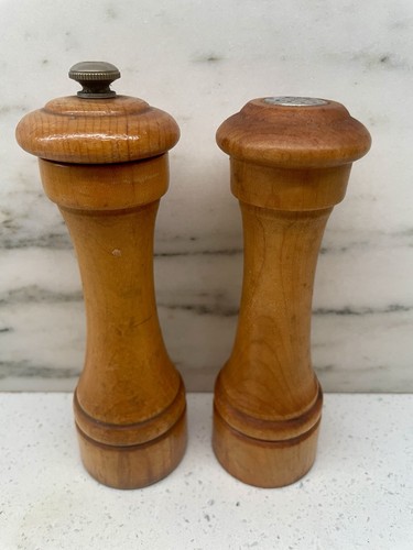 Vintage pair wood peugeot - vintage,