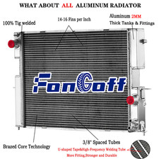 3 Row Radiator Aluminium FOR LAND ROVER DISCOVERY 2.5 TD5 1998-2004 DIESEL MT 99