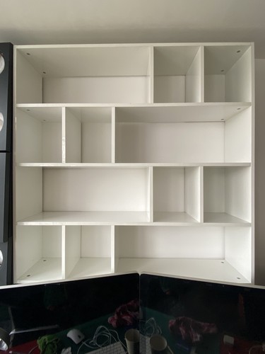 White shelving unit cube - shelving,