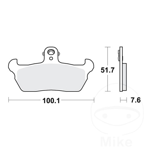 Trw brake pads - brake, front