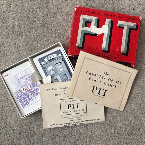 Vintage pit card game - pit,