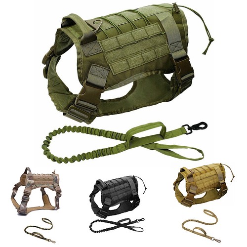 Military tactical dog harness - military,