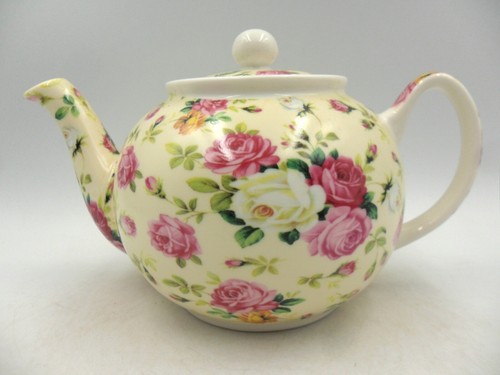 Cup teapot rose basket - in,