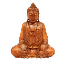Wooden Dhyani Mudra Buddha