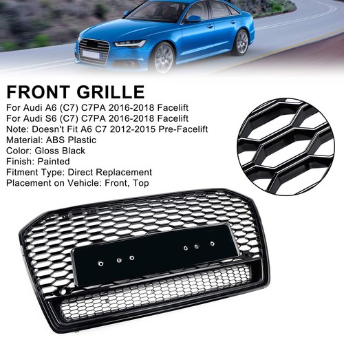 Rs6 style honeycomb mesh - mesh, front