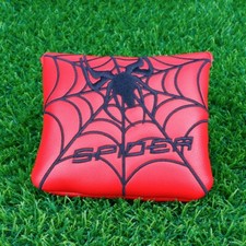 Red/black Spider Golf Square Mallet Putter Headcover Magnet Cover
