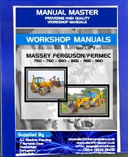 Massey Ferguson - Fermec Digger Workshop Manuals 750,760,860,865,965,960,Printed